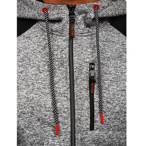 Custom Winter Digital Printing Men's Zipper-Up Fleece <b>Hoodie</b>-<b>Plain</b> Design High Quality - Product Image 3