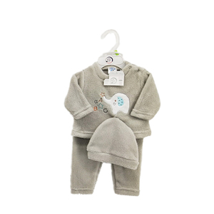 Venta caliente Linda <span class=keywords><strong>ropa</strong></span> <span class=keywords><strong>de</strong></span> bebé 3 PCS Set Conjuntos <span class=keywords><strong>de</strong></span> regalo para bebés recién nacidos con sombrero, Top y pantalones - Product Image 2