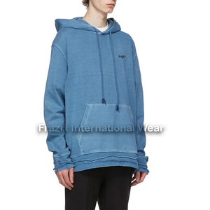 Sweat à capuche décontracté personnalisable avec logo, chaud pour l'hiver, en molleton délavé, pour hommes, avec tissu de 360 g - Product Image 5
