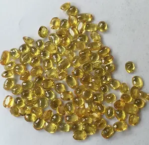 Safira amarela natural 1-2 tamanhos de carat, melhor qualidade para anéis e joias, pedras preciosas amarelas vívidas