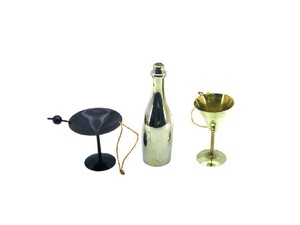 METAL GOLD <b>KITCHEN</b> EQUIPMENT MINIATURE CHRISTMAS HANGING <b>ORNAMENT</b> for CHRISTMAS DECORATION LUXURY BRASS - Product Image 5