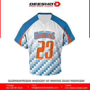 Maillots de lacrosse personnalisés réversibles par sublimation, uniformes imprimés 100 % polyester, imperméables, unisexes, séchage rapide, anti-bactériens - Product Image 2