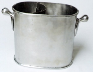 ถังแช่ไวน์อะลูมิเนียมสีเงิน อุปกรณ์บาร์ ถังแช่ไวน์โลหะแบบส่วนตัว ถังน้ำแข็ง - Product Image 2