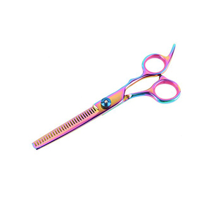 QNQ Stylish Premium Quality Smart Customized Ceramic Handle Thinning <b>Scissors</b> Hot Trending Stainless Steel Best Beauty Tool - Product Image 5