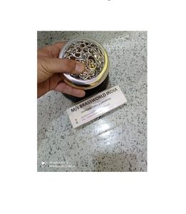 Petites fournitures d'église en laiton et argent de thuribles, cuivworld inde - Product Image 1