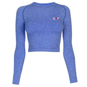 เสื้อครอปท็อปออกกำลังกายของผู้หญิง,เสื้อครอปพิมพ์โลโก้แฟชั่นใหม่ - Product Image 2