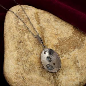 Pendentif de créateur en argent sterling 925 de topaze bleue avec placage or rhodium Sier Cadeau parfait pour les femmes avec breloque améthyste - Product Image 5