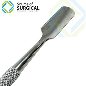 Poussoir professionnel réutilisable de dissolvant d'ongle de coupe-cuticules d'acier inoxydable pour l'élimination de callosités - Product Image 3