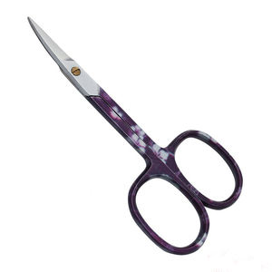 Tijeras de Manicura de Acero Inoxidable Curvas de Hoja Larga con Tornillo Dorado para Mano Derecha, Cuidado de Uñas, Concepto de Belleza, Precio Mayorista - Product Image 6