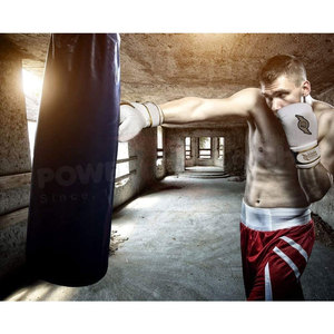 Gants de boxe en cuir de vache véritable de haute qualité, respirants, écologiques, fermeture à boucle et crochet réglable, taille et couleur personnalisables - Product Image 2