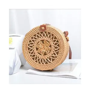 Rattan Bag Wholesale Price Vietnam Supplier Vintage and Bohemian Style Rattan Clutch Rattan Handbag