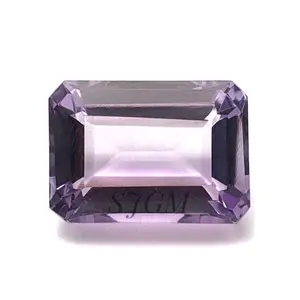 “4X6mm毫米八角形切割天然法国玫瑰或粉色紫水晶” 批发工厂价格高品质刻面宽松宝石 | IGI