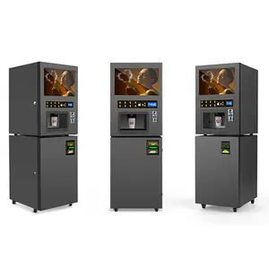 Máquina expendedora automática de café, Robot para hacer dinero en casa en línea al aire libre, taza de café de bajo coste