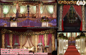 Mariage Royal Fibre Mandap Allemagne Belle Cérémonie de Mariage Mandap France Superbe Vente en Gros Mariage Fibre-Sculpté Mandap USA - Product Image 4