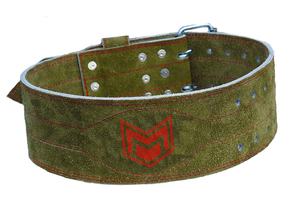 Cinturón de gimnasio de levantamiento de pesas de cuero de alta calidad 2025, cinturón de entrenamiento de gimnasio de cuero de gamuza de 4 pulgadas de ancho, cinturón de entrenamiento de soporte trasero resistente - Product Image 3