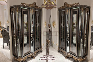 โต๊ะรับประทานอาหารไม้สักที่ทันสมัยพร้อมเก้าอี้,ชุดโต๊ะทานอาหาร Royal Metallic เสร็จ - Product Image 3