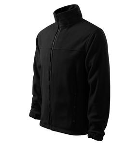 Zipper Polar Fleece Jacket Plain Warm Outwear Stand Collar Full <b>Zip</b>-<b>Up</b> Jacket Adult Plain <b>Black</b> <b>Men's</b> Polar Fleece Jackets - Product Image 5