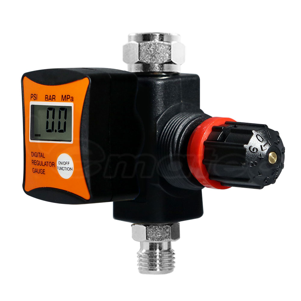 Цифровой мини-регулятор давления воздуха с HVLP распылителем PSI