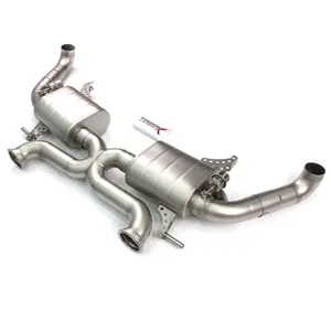 Pour Audi R8 4.2 V8 5.2 V10 catback tuyaux d'échappement bouclier thermique tuyau de descente tuyau avant valve silencieux embout d'échappement