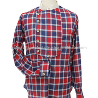 Camisas de Vestir para Hombre Hechas a Mano con Tela de Sarga 100% Algodón, con Etiqueta de Logotipo Personalizado, Manga Larga Casual para Invierno