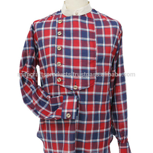 เสื้อเชิ้ตผ้าทอลายทแยงสำหรับผู้ชายทำด้วยมือ100% โลโก้ตามสั่งแขนยาวลำลองสำหรับฤดูหนาว - Product Image 3
