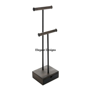 Expositor de Joyería de Metal con Recubrimiento de Polvo Negro, Expositor de Collares de Mesa Duradero y Ecológico, Calidad Superior, Más Vendido - Product Image 2