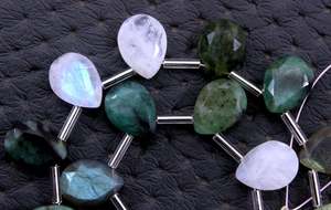 ชุดคอลเลกชั่นหินบริโอเลตต์หลายเหลี่ยมเพชรพลอยสีรุ้งธรรมชาติ19ชิ้น - Product Image 6