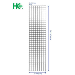 Panel de estante de exhibición de metal con malla de alambre empaquetado en cartón para una exhibición conveniente - Product Image 5