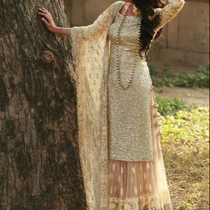 Ensemble Kurta élégant pour femmes avec costume traditionnel artisanal Zardosi Work et Kurti pour les occasions festives - Product Image 1