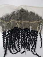 Extensions de cheveux Remy indiens bouclés crépus personnalisées 13X4 13X6, épaisses, à double trame, en lots, queues de cheval
