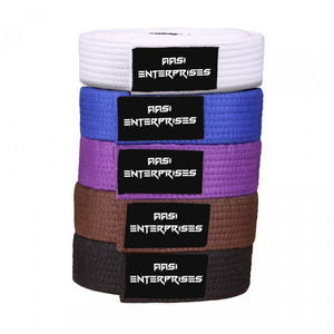 Ceinture de Jiu-Jitsu BJJ 2026 en tissage perlé, personnalisable toutes tailles, pour kimon de Jiu-Jitsu - Product Image 4