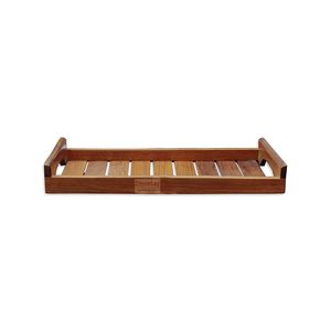 Bandeja de madera para servir con asas, acabado pulido, apta para contacto con alimentos, uso doméstico - Product Image 3
