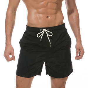 Pantalones cortos de gimnasio para hombre de poliéster 100% al por mayor ropa de entrenamiento al aire libre de playa informal transpirable de secado rápido calle sólida - Product Image 5