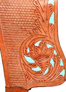 Western Premium Genuine Leather Barrel Racing Saddle Durable English Riding Tack Set en varios tamaños y colores - Product Image 5