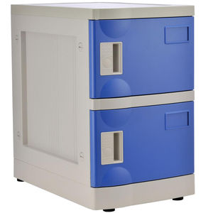 Two doors Taiwan ABS Plastic Clothing Shoes Cosmetic Locker Cabinet - Product Image 1
