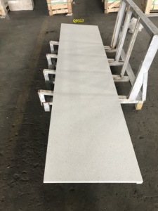 Tinh Thể Trắng Thạch Anh Prefab Cho Nhà Bếp Countertop Và Đảo - Product Image 3