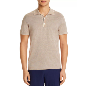 เสื้อโปโลสีพีชอ่อนแบบ OEM สั่งทำพิเศษสำหรับผู้ชาย/เด็กชาย ผ้าฝ้าย 100% คุณภาพสูง ผ้าปิเก้ รุ่นใหม่ล่าสุด - Product Image 1