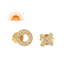 Latest 2026 Gold Plated Natural CZ Gemstone <b>Stud</b> <b>Earring</b> <b>for</b> <b>Women</b> Jewelry Manufacturer - Product Image 1