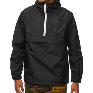 Veste coupe-vent à col zippé 1/2 pour homme, veste pull-over pour homme - Product Image 1