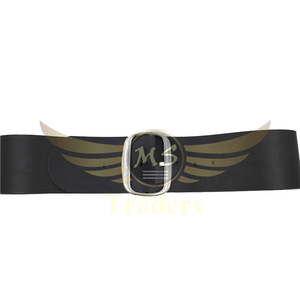 Cinturones anchos de cuero PU de talla grande OEM cómodos cinturones de cuero de diseñador con hebilla cuadrada de cintura para mujer a la moda - Product Image 4