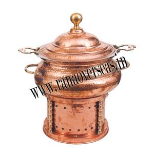 Copper Hammerred Catering Serving Dish <b>Buffet</b> Food Warmer Chafing Dish for Restaurant Wedding Party and Events - Product Image 2