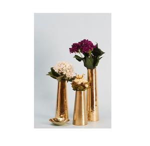 ทองเหลืองตกแต่งสำหรับบ้านห้องนอนตกแต่งแจกันดอกไม้ทองเหลืองหรูหราทันสมัยและแจกันดอกไม้ตกแต่งในชุบ - Product Image 2