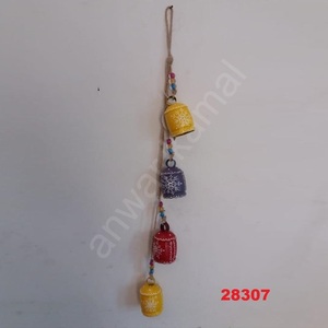 คุณภาพดีเยี่ยมหลายสีทาสีคริสต์มาสตกแต่งวัวระฆังลมระฆัง - Product Image 2