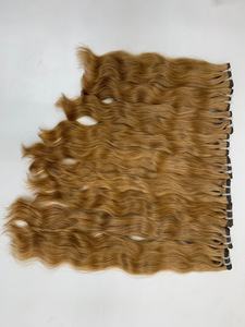 Extensiones de Cabello Remy Brasileño 100% al por Mayor, Estilo Lacio Rizado de Alta Calidad, 12 Pulgadas, Sin Químicos, Trama Doble a Máquina - Product Image 2