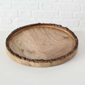 ถาดเสิร์ฟทรงสี่เหลี่ยมผืนผ้าทำด้วยมือไม้และเหล็กมะม่วงธรรมชาติเป็นมิตรกับสิ่งแวดล้อมงานหัตถกรรมตกแต่งอาหารบ้านตามสั่ง - Product Image 1