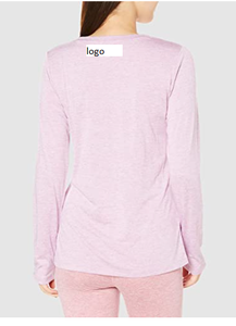 Hot Selling Women's <b>Tech</b> Crew Long Sleeve Cheap Stock Fashion T-Shirt 100% Polyester Imported Machine <b>Wash</b> Stock Lots - Product Image 5