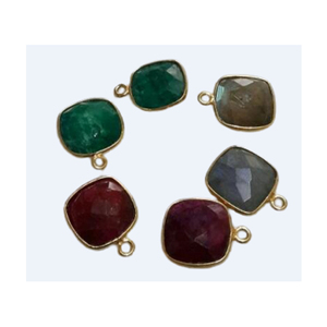 Charmes de coussin en or de haute qualité pour femmes à la mode Nouveaux bijoux en argent Sterling coupés à la mode pour les cadeaux de mariage - Product Image 1