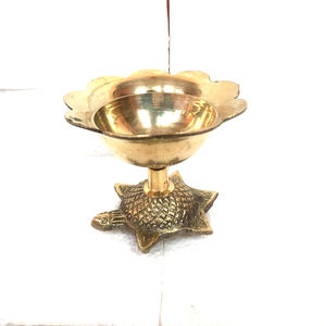 Decorative Diwali <b>Tortoise</b> Brass Diya Lamp for Festival and <b>Home</b> Decor - Product Image 4
