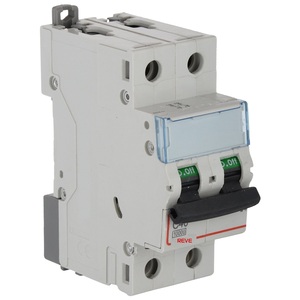 Reve 40-Ampere 2-Pole C Curve MCB-disyuntor electrónico ajustable-blanco - Product Image 6