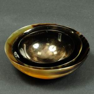 โบราณตกแต่งฮอร์นชามที่มีฐานเหล็กเครื่องครัวลึกฮอร์นชามสำหรับขนาดที่กำหนดเองที่มีสีธรรมชาติชามราคาต่ำ - Product Image 2